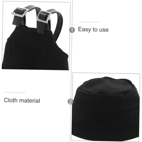 Puppenkleidung mit Mini-Hut und Hose mit Hosenträgern – DIY-Dekorationszubehör