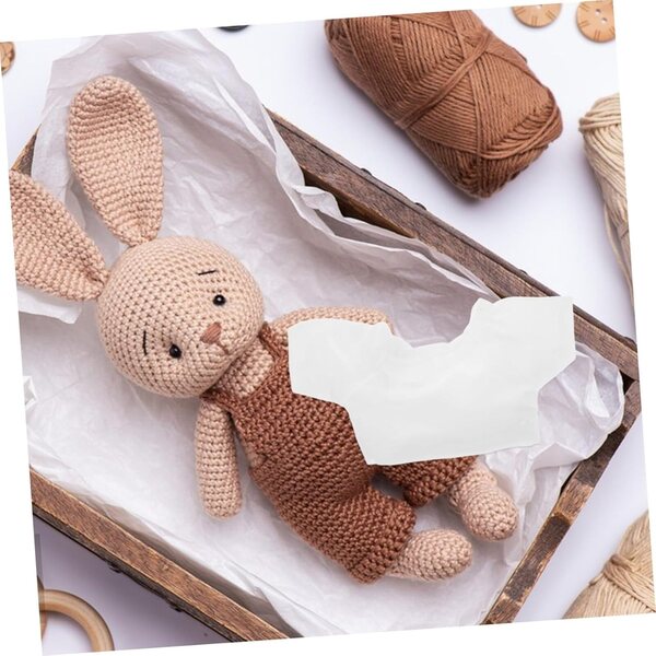 Magliette Bianche per Orsi di Peluche 13 cm - Set 6 Pezzi con Colletto Elegante