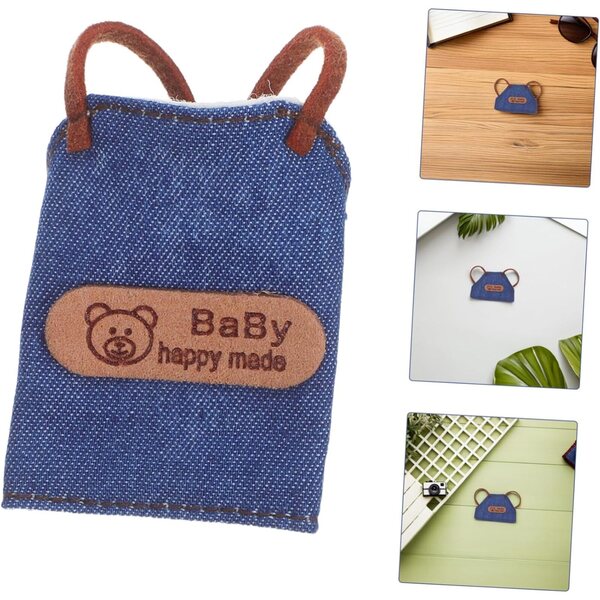 Beaupretty 4 Grembiuli Miniature in Denim per Bambole Casa Cucina e Feste