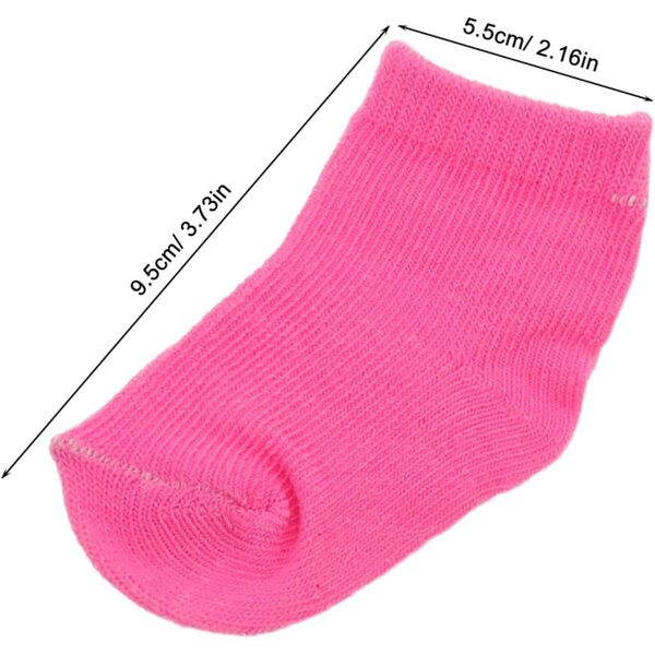 Vaguelly 9 Paar Mini-Baumwollsocken für bunte Puppen und kreative Accessoires