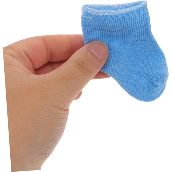 Vaguelly 9 Paar Mini-Baumwollsocken für bunte Puppen und kreative Accessoires