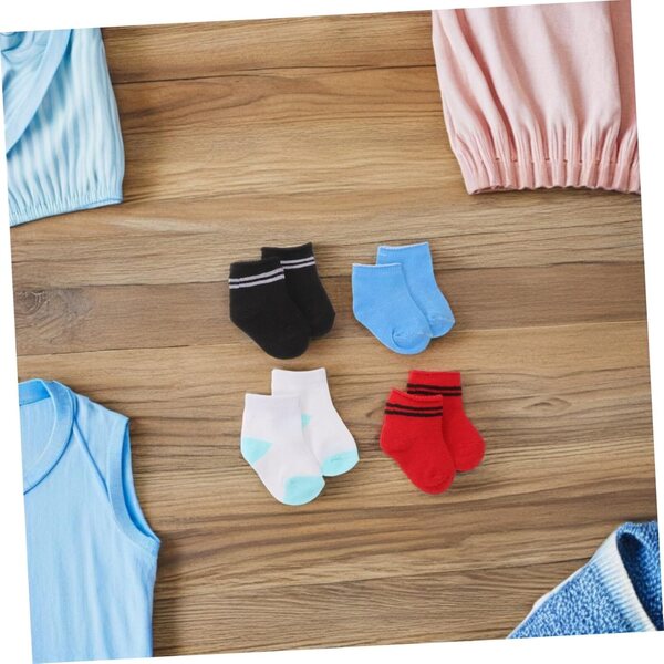 Vaguelly 9 Paar Mini-Baumwollsocken für bunte Puppen und kreative Accessoires