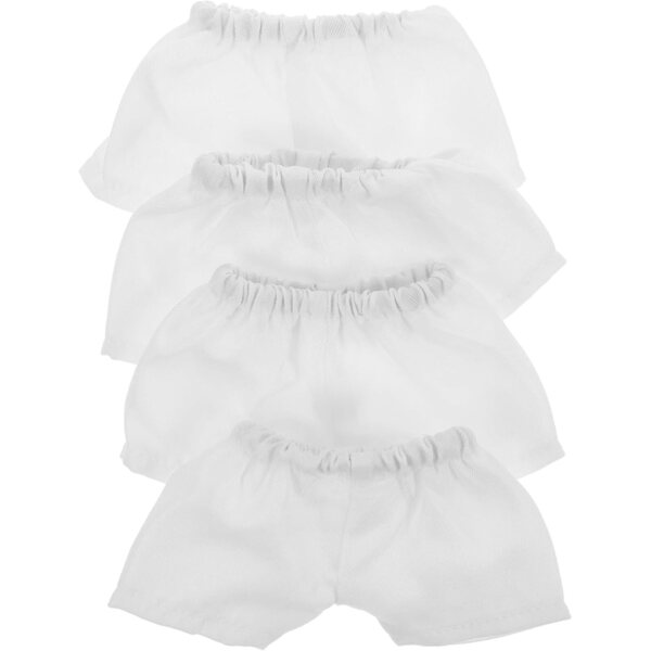 4 Pantaloncini Orso in Plush Morbido per Bambole e Peluche - Set 4 Pezzi