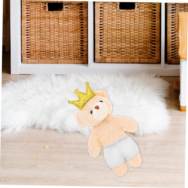 4 Pantaloncini Orso in Plush Morbido per Bambole e Peluche - Set 4 Pezzi
