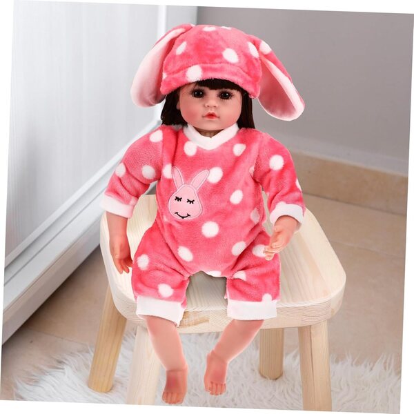 Morbido Peluche Tuta Mini Jumpsuit per Bambole 18'' Facile da Indossare e Giocare