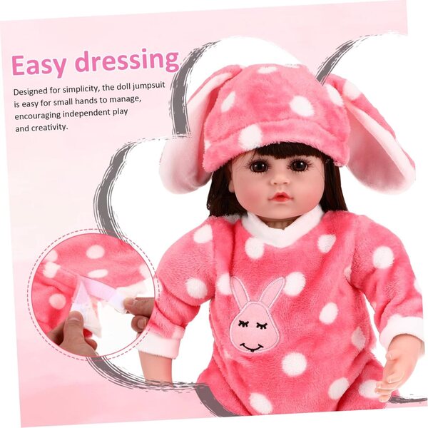 Morbido Peluche Tuta Mini Jumpsuit per Bambole 18'' Facile da Indossare e Giocare