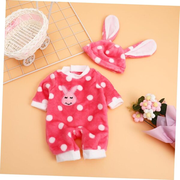 Morbido Peluche Tuta Mini Jumpsuit per Bambole 18'' Facile da Indossare e Giocare
