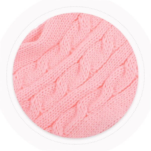 VICASKY winterkledingset voor pop van 60 cm met roze trui, muts en schoenen