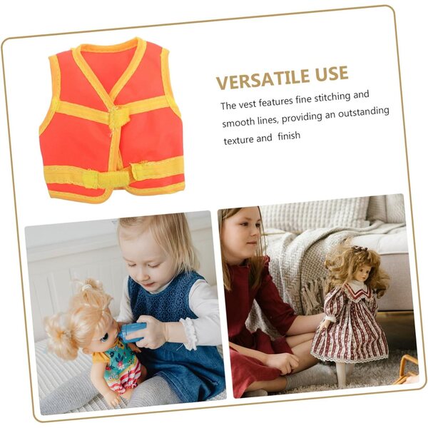 Vaguelly Gilet Riflettente Arancione per Bambole BJD in Scala 1/6, Accessorio Realistico