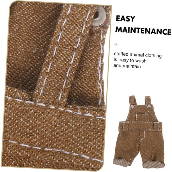 Vaguelly weiche Overalls für Plüschtiere, Kawaii-Bären, Kleidung, Mini-Puppen