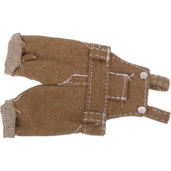 BESTonZON Teddybär-Kleidung, hellbrauner Overall für 12 cm große Puppen