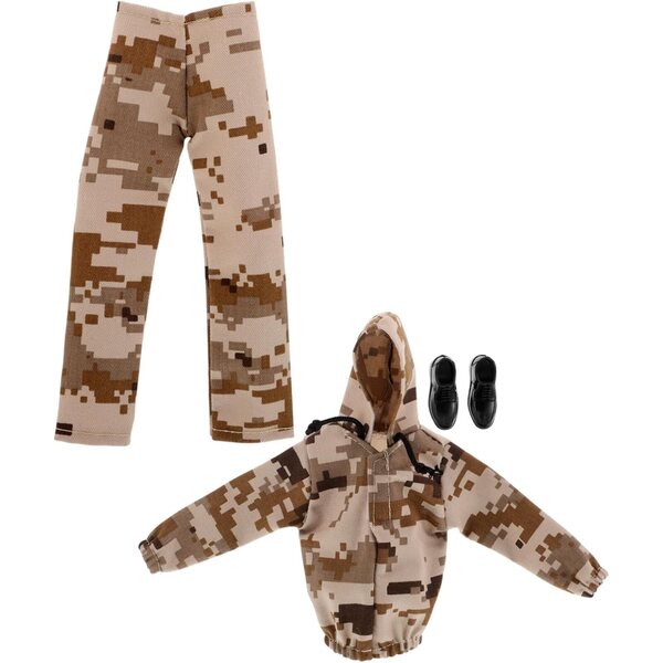 Puppenkleidung, Militär-Tarnuniform für 12-Zoll-Puppen mit Jacke und Schuhen