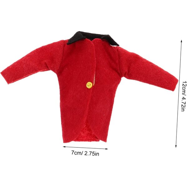 11-Zoll-Puppen-Reitoutfit mit Jacke, Hose, Mütze und Schal FUNNETOYU