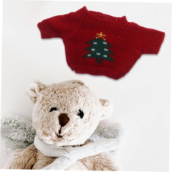BESPORTBLE 5 Maglioni Natalizi per Bambole 30 cm con Motivi Renna e Babbo Natale