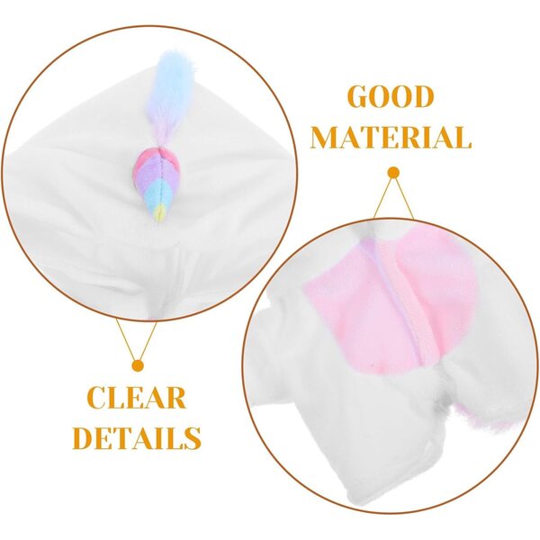 iplusmile Vestito Unicorno per Bambola 20 cm in Peluche Morbido e Comodo
