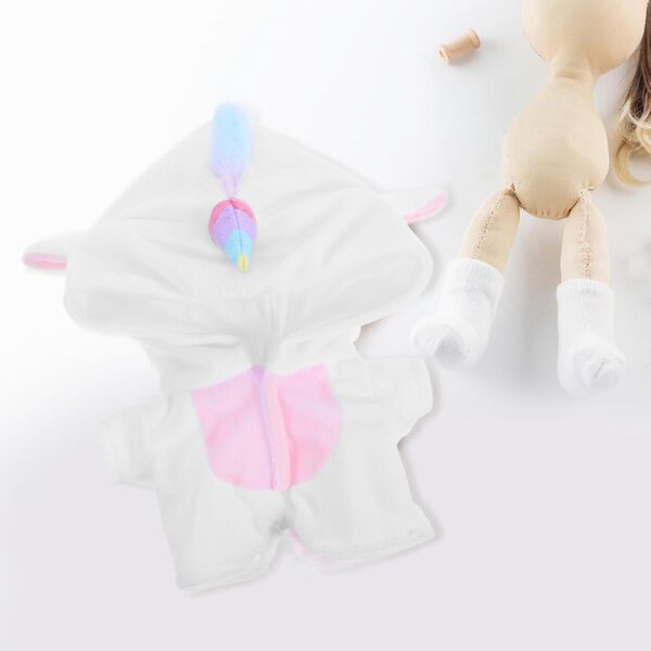 iplusmile Vestito Unicorno per Bambola 20 cm in Peluche Morbido e Comodo