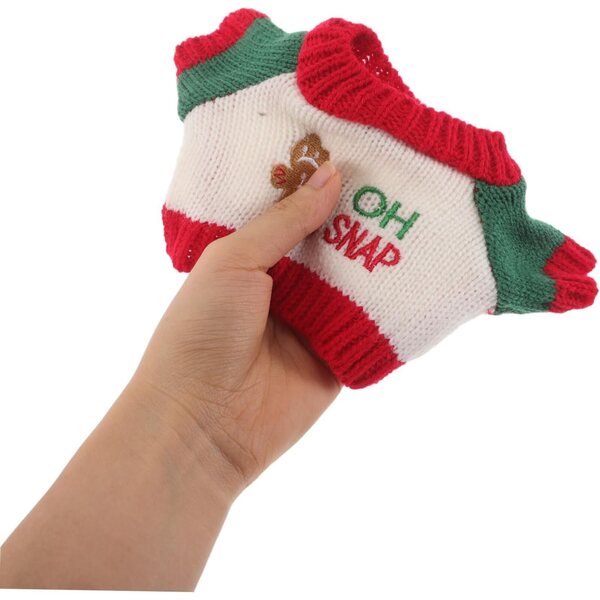 ERINGOGO 5 Maglioni Natalizi per Bambole Orsetti in Morbido Cotone, Decorazioni Invernali