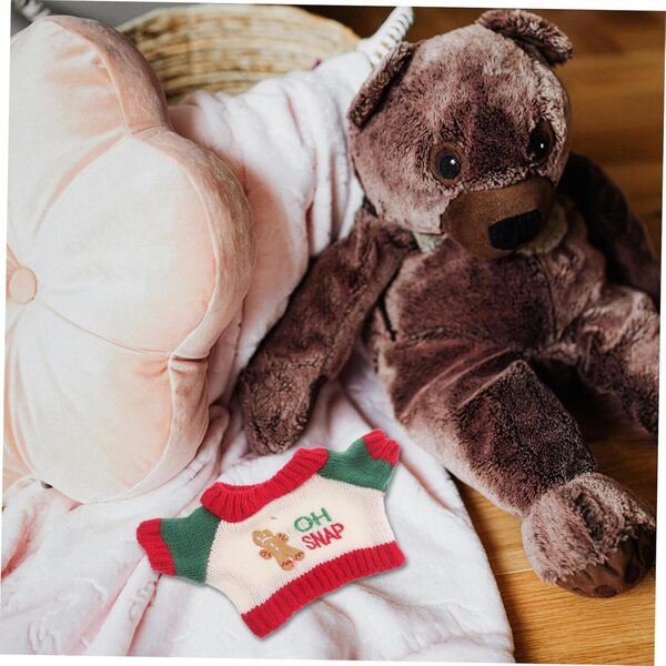 ERINGOGO 5 Maglioni Natalizi per Bambole Orsetti in Morbido Cotone, Decorazioni Invernali