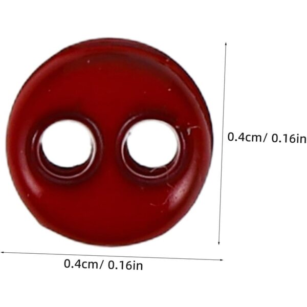 Set 20 Mini Bottoni Colorati per Bambole in Plastica Facili da Cucire e Decorare