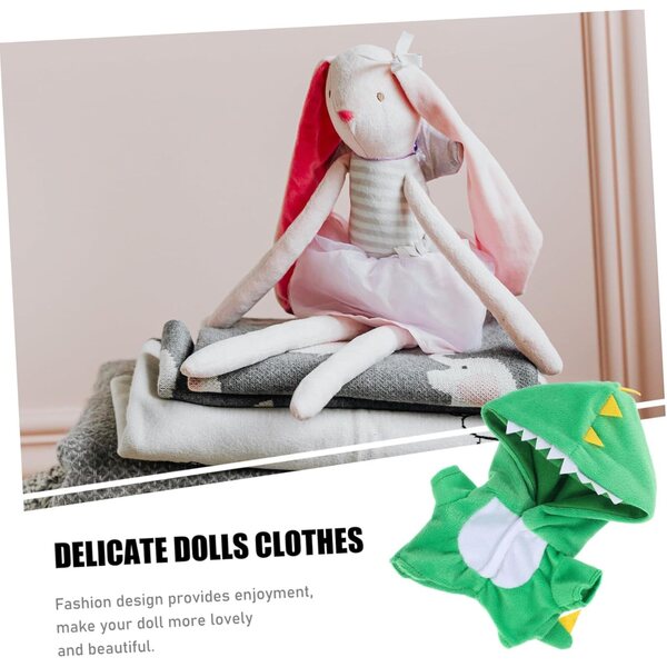 Vestiti per Bambole in Plush con Costume Preistorico Morbido e Traspirante
