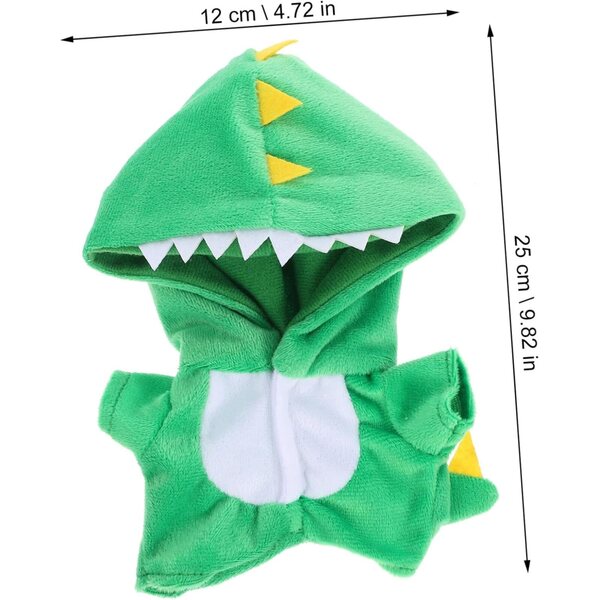 Vestiti per Bambole in Plush con Costume Preistorico Morbido e Traspirante