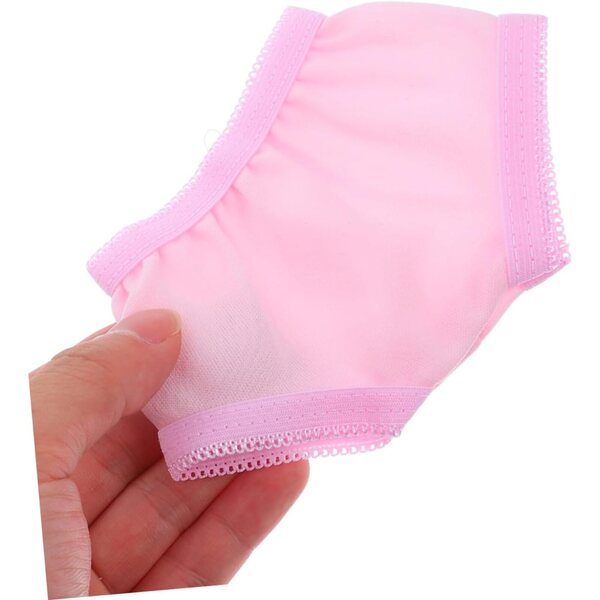 UPKOCH Mutandine per Bambole 4 pezzi Sottovesti Morbide Colorate Bianco Rosso Rosa