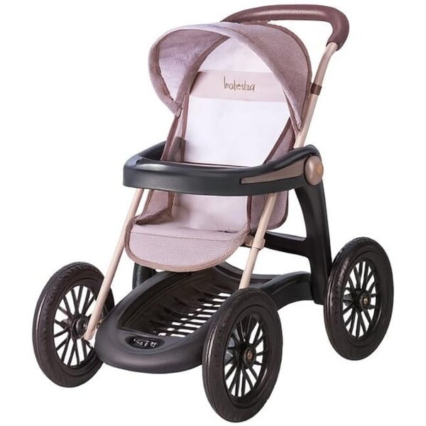 Smoby Maxi Inglesina Kinderwagen für Puppen mit 4 Rädern und verstellbarem Verdeck