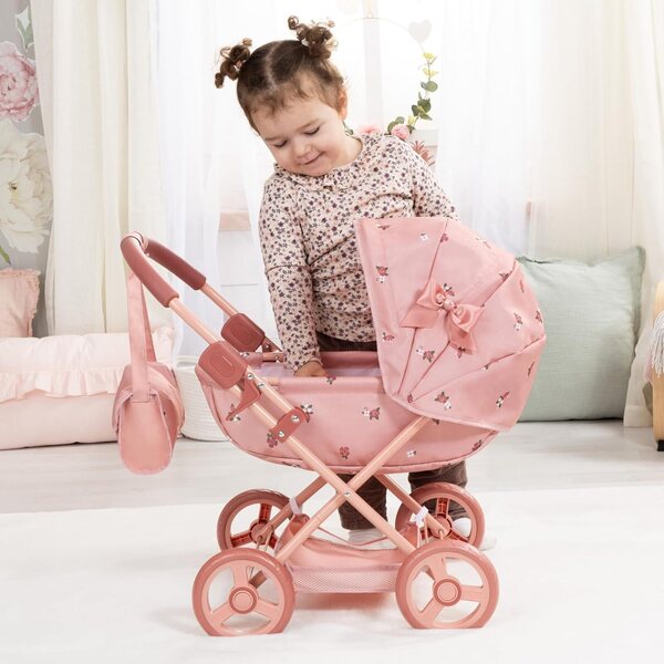 Bayer Design faltbarer Puppenwagen mit Tasche, Kissen und Decke