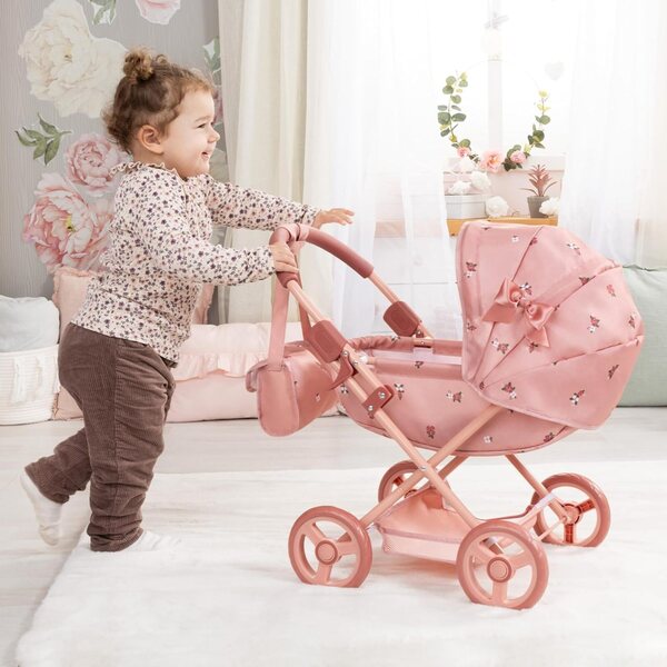 Bayer Design faltbarer Puppenwagen mit Tasche, Kissen und Decke