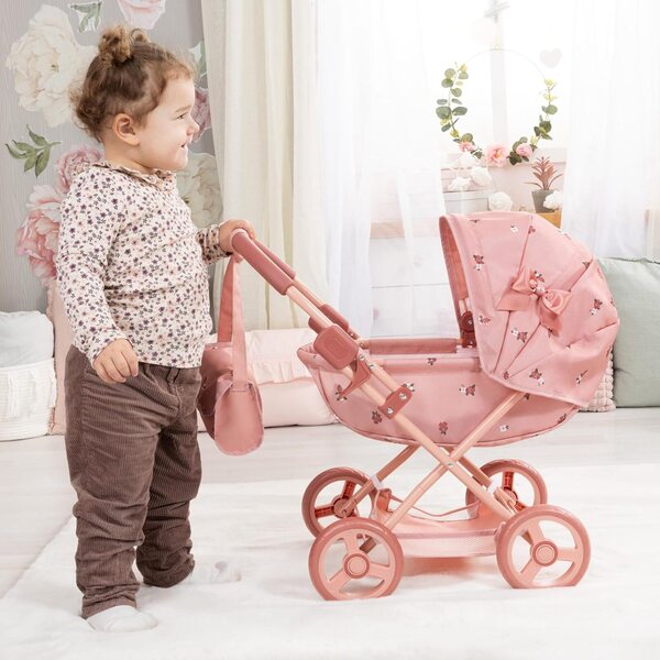 Bayer Design faltbarer Puppenwagen mit Tasche, Kissen und Decke