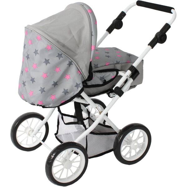 Bayer Chic 2000 Leni 3 in 1 Kombi-Kinderwagen für Puppen, verstellbarer Griff, faltbar
