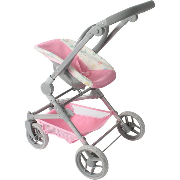 Bayer Chic 2000 Fides Set Passeggino 3 in 1 per Bambole con Navicella Rosa