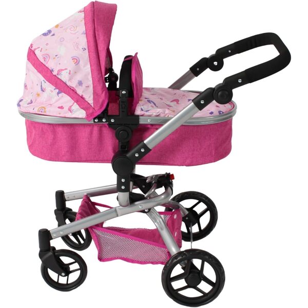 Bayer Chic 2000 Yolo 2 in 1 passeggino per bambole 3-8 anni unicorno rosa