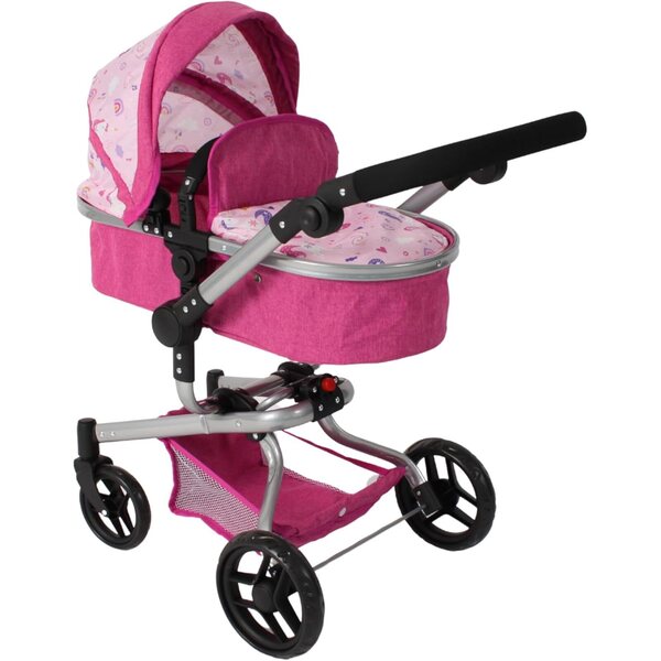 Bayer Chic 2000 Yolo 2 in 1 passeggino per bambole 3-8 anni unicorno rosa