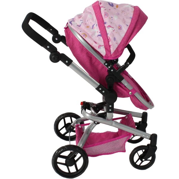 Bayer Chic 2000 Yolo 2 in 1 passeggino per bambole 3-8 anni unicorno rosa