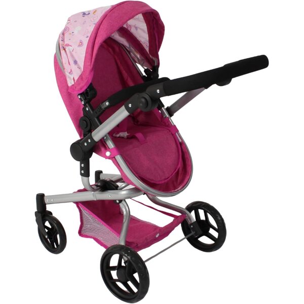 Bayer Chic 2000 Yolo 2 in 1 passeggino per bambole 3-8 anni unicorno rosa