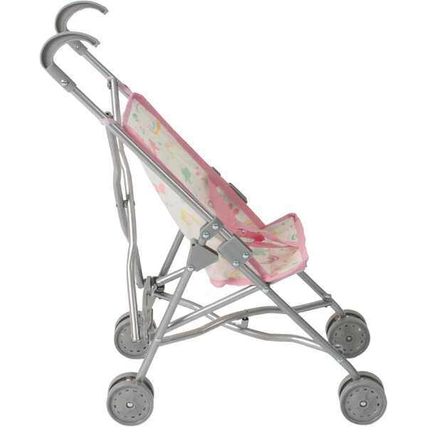 Bayer Chic 2000 Passeggino per Bambole Funny Pieghevole Rosa con Farfalle
