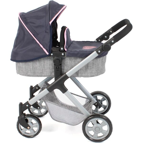 Bayer Chic 2000 Mila 2-in-1 Puppenwagen mit verstellbarem Griff und modernem Rahmen