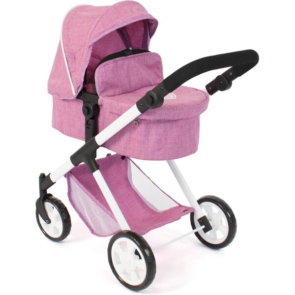 Bayer Chic 2000 Mila Passeggino Bambole 2 in 1 Manico Regolabile Ruote Girevoli