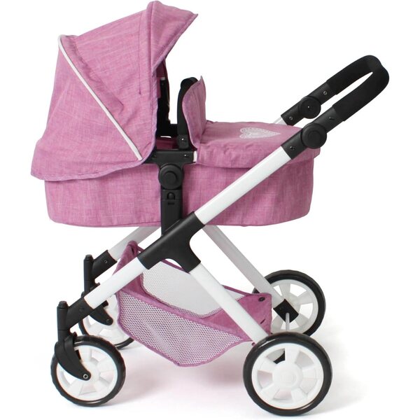 Bayer Chic 2000 Mila Passeggino Bambole 2 in 1 Manico Regolabile Ruote Girevoli