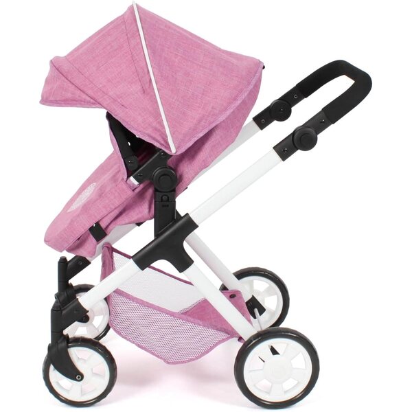 Bayer Chic 2000 Mila Passeggino Bambole 2 in 1 Manico Regolabile Ruote Girevoli