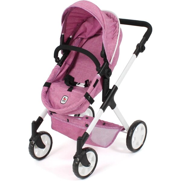 Bayer Chic 2000 Mila Passeggino Bambole 2 in 1 Manico Regolabile Ruote Girevoli