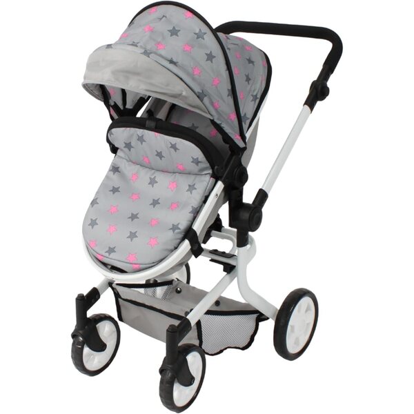 Bayer Chic 2000 Passeggino per Bambole Mika 2 in 1 pieghevole manico regolabile