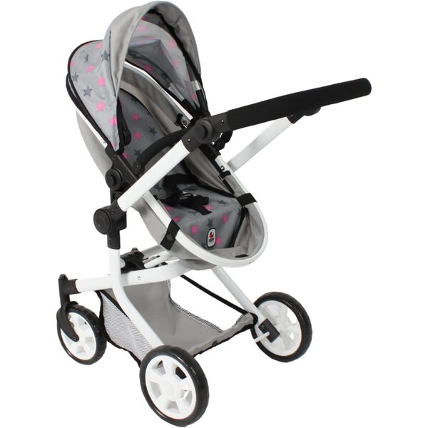 Bayer Chic 2000 Passeggino per Bambole Mika 2 in 1 pieghevole manico regolabile