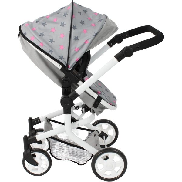 Bayer Chic 2000 Passeggino per Bambole Mika 2 in 1 pieghevole manico regolabile