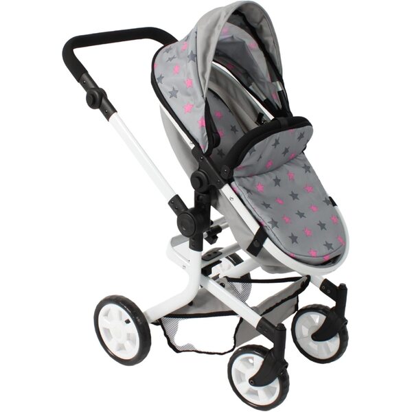 Bayer Chic 2000 Passeggino per Bambole Mika 2 in 1 pieghevole manico regolabile
