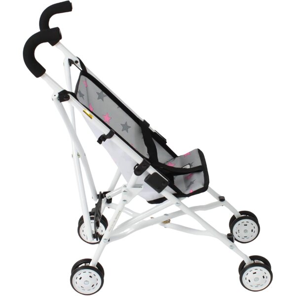 Roma Bayer Chic 2000 Puppenwagen, faltbar, mit weichen Griffen, grau