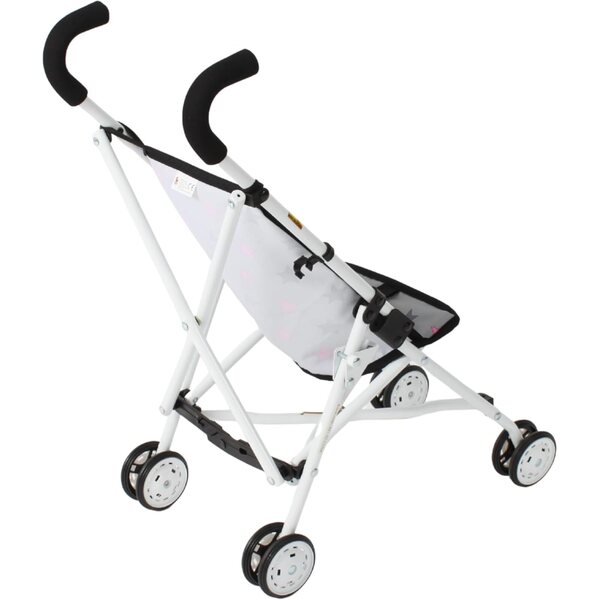 Roma Bayer Chic 2000 Puppenwagen, faltbar, mit weichen Griffen, grau