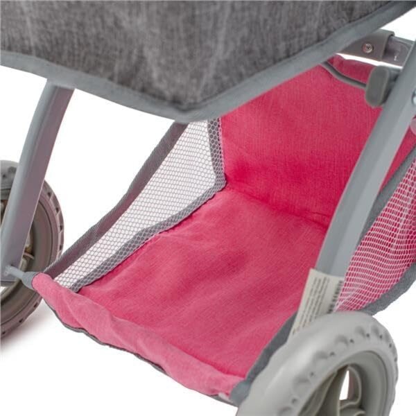 2-in-1-Kinderwagen Sophie Baby Mix Pink/Grau für Puppen – sicheres und raffiniertes Spielen