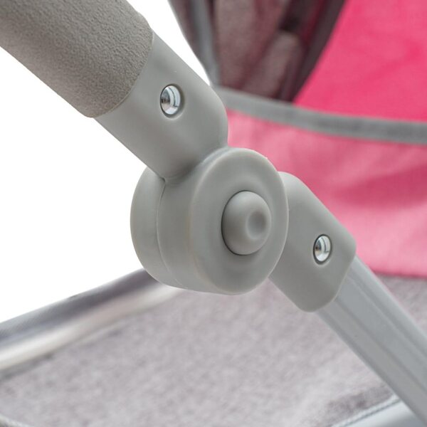2-in-1-Kinderwagen Sophie Baby Mix Pink/Grau für Puppen – sicheres und raffiniertes Spielen